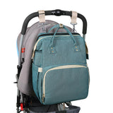 2-in-1 Baby Diaper Bag & Portable Bed – Convertible Backpack for Moms & Dads | Lightweight Multi-purpose Travel Nappy Bag